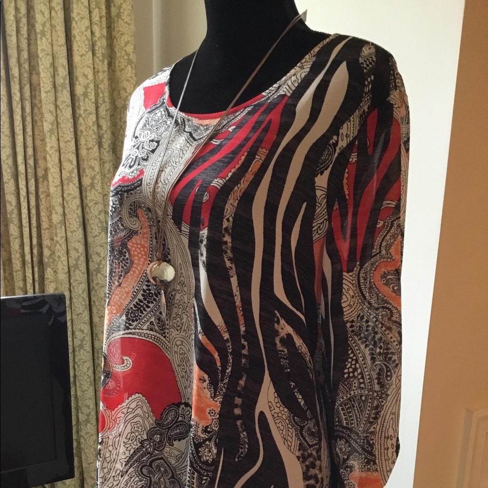 Chico’s Semi-Sheer Top